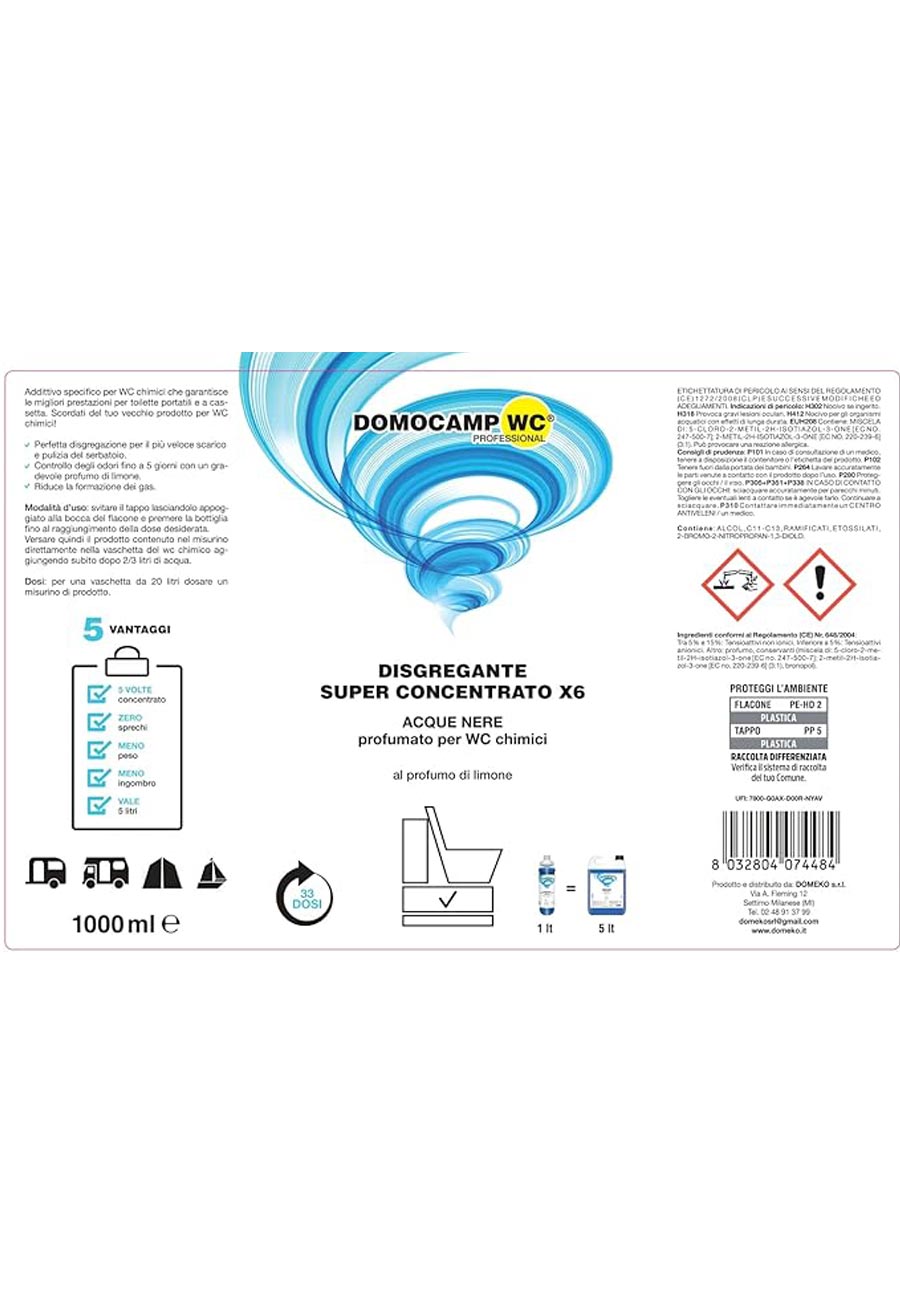 Liquido disgregante superconcentrato domocamp